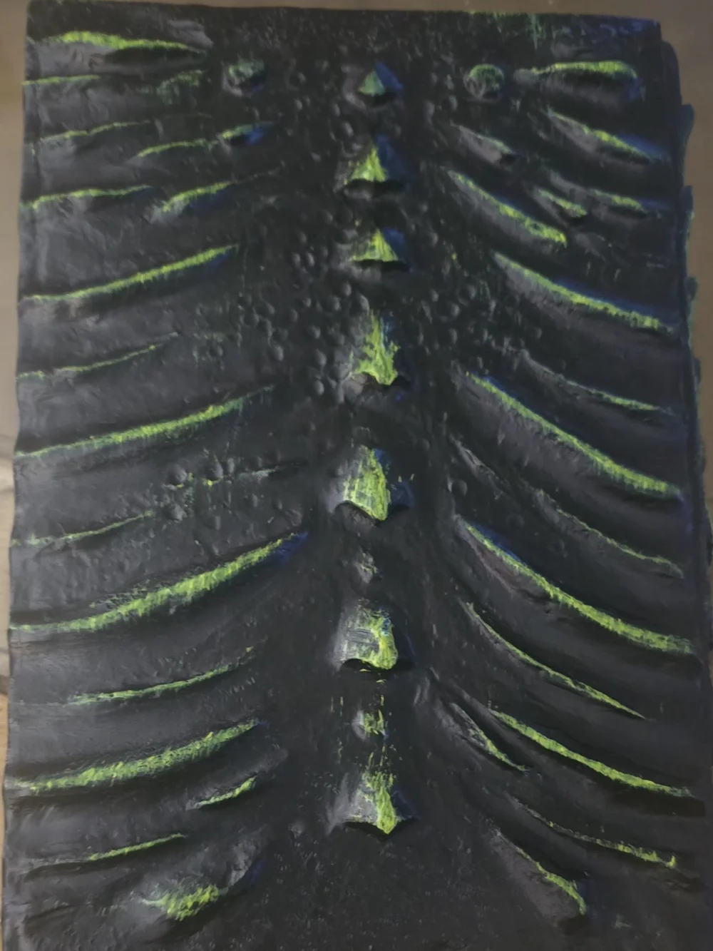 Handcrafted 3D Embossed Green Dragon Eye Journal